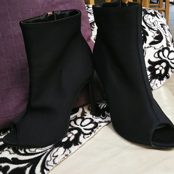 Bleu woman's high heel black boots - Picture 2 of 4